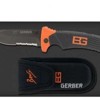 Нож сгъваем - оцеляване, GERBER Bear Grylls-Scou 18.6 см, снимка 1 - Ножове - 36805653