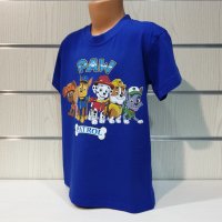 Нова детска тениска с дигитален печат PAW Patrol (Пес патрул) в цвят ротманс, снимка 8 - Детски тениски и потници - 37355434