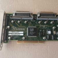 LSI Symbios Logic Dual Channel SCSI Controller Card SYM22801 PCI, снимка 1 - Други - 34076725