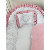 Луксозен комплект за новородено бебе – Розово гнездо с аксесоари, снимка 5 - Други - 44185378