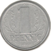 Germany D.R.-1 Pfennig-1960 A-KM# 8, снимка 1 - Нумизматика и бонистика - 44788763