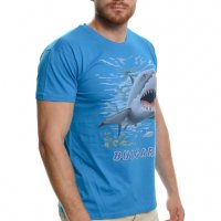 Нова мъжка тениска с трансферен печат Акула, България, снимка 6 - Тениски - 37669965