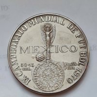 MEXICO 🇲🇽SILVER MEDAL 🇲🇽 1970 MONDIAL , снимка 1 - Нумизматика и бонистика - 31828489