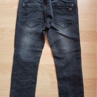 Унекални сиво-черни дънки за 6г, снимка 2 - Детски панталони и дънки - 30128385