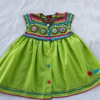 Детска рокля Catimini  размер 74-80см., снимка 7 - Бебешки рокли - 37468656