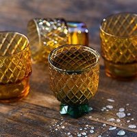 Нов комплект от 4 броя чаши с дизайн на ананас Подарък, снимка 2 - Други стоки за дома - 42746059