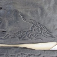 Черни дамски кожени ръкавици с подплата, нови, снимка 8 - Ръкавици - 31968930