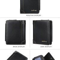 Качествен Мъжки портфейл, ретро портмоне, чанта за карти от PU кожа снимки цип ретро кожен портмоне, снимка 11 - Портфейли, портмонета - 42910815