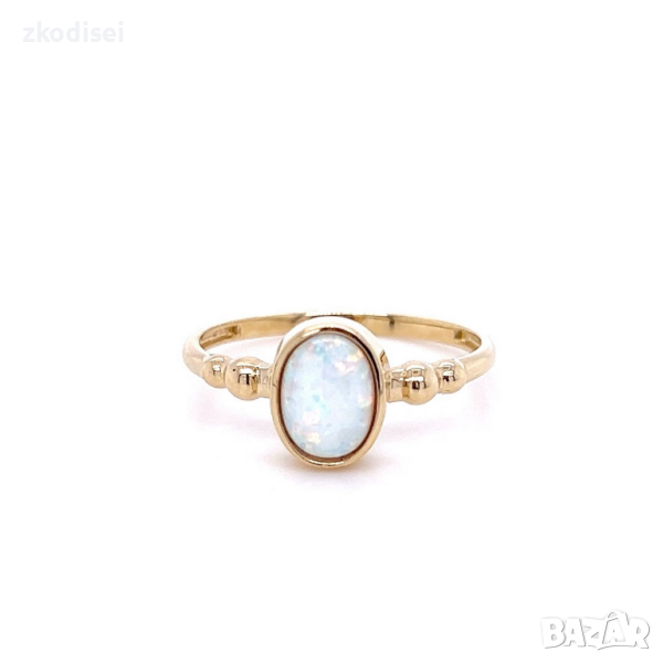 Златен дамски пръстен 1,83гр. размер:58 14кр. проба:585 модел:22414-1, снимка 1