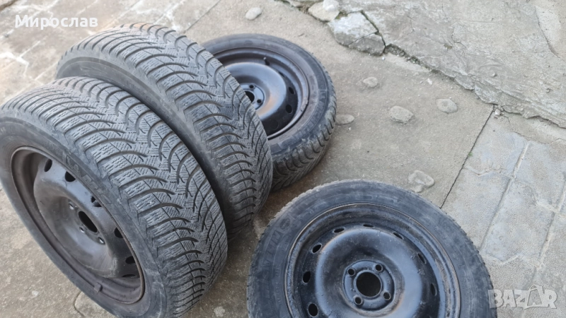 Зимни гуми и джанти 185/60/15, снимка 1