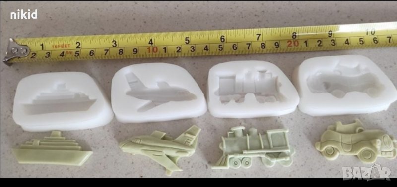  ретро кола автомобил кораб параход силиконов молд форма превозни средства фондан гипс , снимка 1