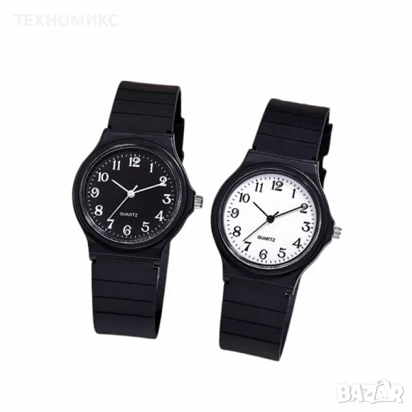 Кварцов дамски часовник със силиконова каишка , снимка 1