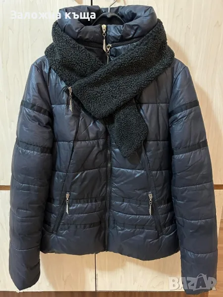 Дамско зимно яке с шал "Marco&Co" (размер S/M), снимка 1