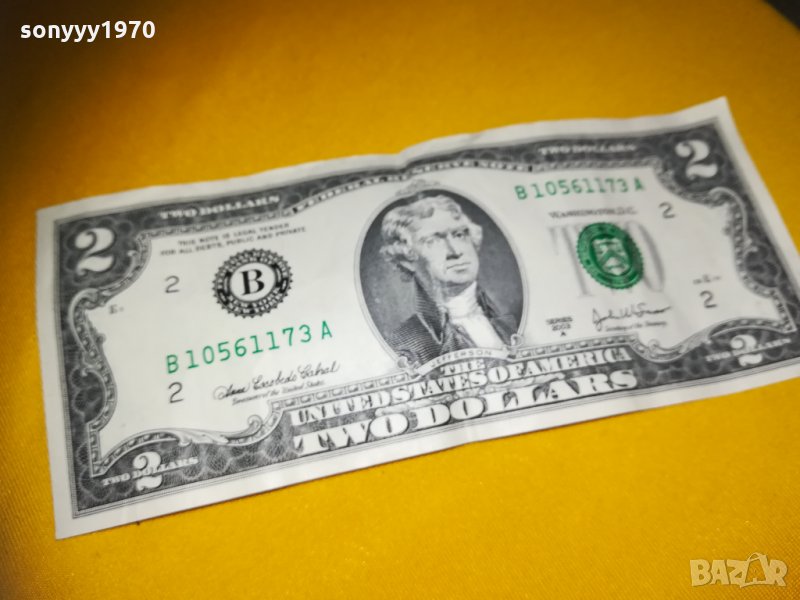 2 ДОЛАРА-ЗА КОЛЕКЦИЯ 1011201756, снимка 1