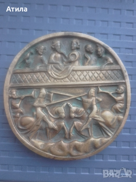 възпоменателен медал древен Рим бронз, снимка 1