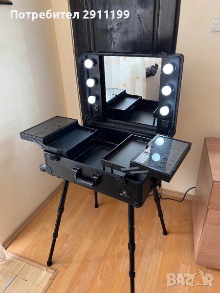 Голям куфар за грим и козметика Luvodi, снимка 1