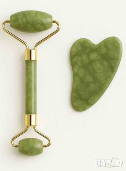 💚 Нефритен масажор за лице  , снимка 1