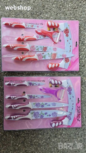 Комплект от Керамични Ножове + Белачка 6в1, снимка 1