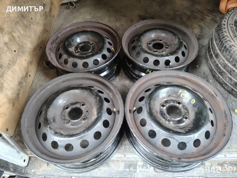 4бр.ЖЕЛЕЗНИ ДЖАНТИ 15ки за РЕНО 4x100 6j цена за брой, снимка 1
