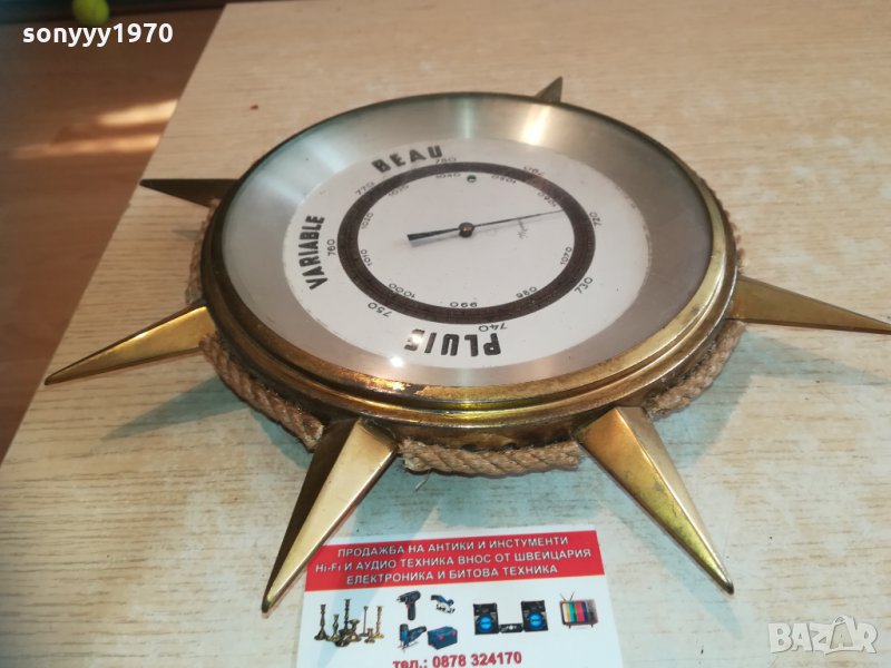 немски барометър 31см мед/месинг 2301211914, снимка 1