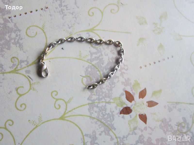 Дизайнерска позлатена сребърна гривна 4, снимка 1