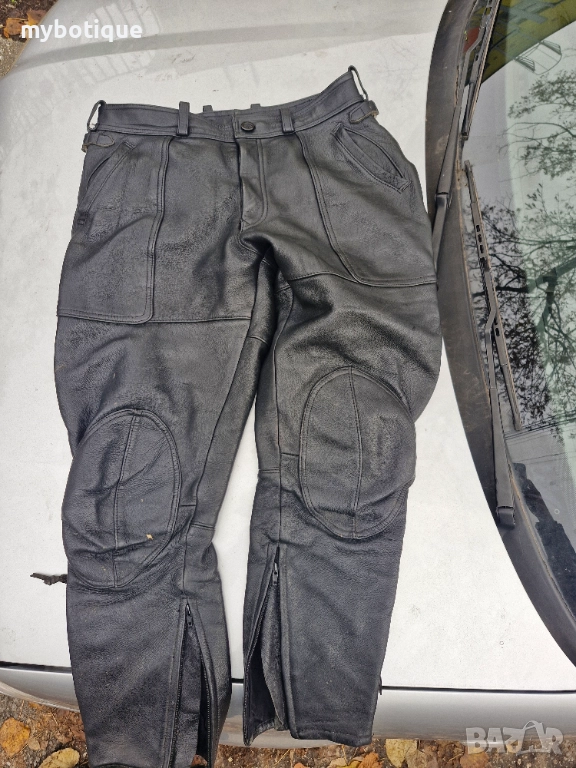Мото панталон естествена кожа 54 размер , снимка 1