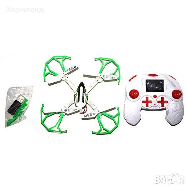 Дрон с дистанционно управление и прожектори - Въздушен Фантом 2.4GHz Хеликоптер, снимка 1