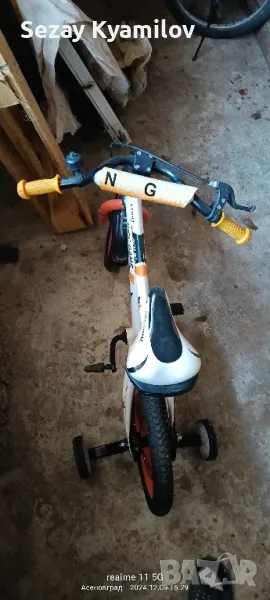 Продавам детско колело с помощни колелца , снимка 1