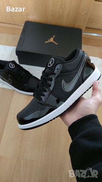 Nike Air Jordan 1 Low Carbon Black All Star размер 42 номер обувки маратонки черни кецове мъжки , снимка 1