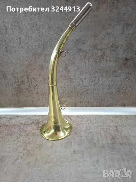 Стара немска ловна свирка рог , снимка 1