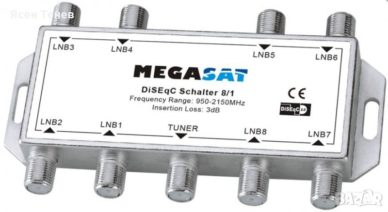 DISEqC ключ Megasat 8x1, снимка 1