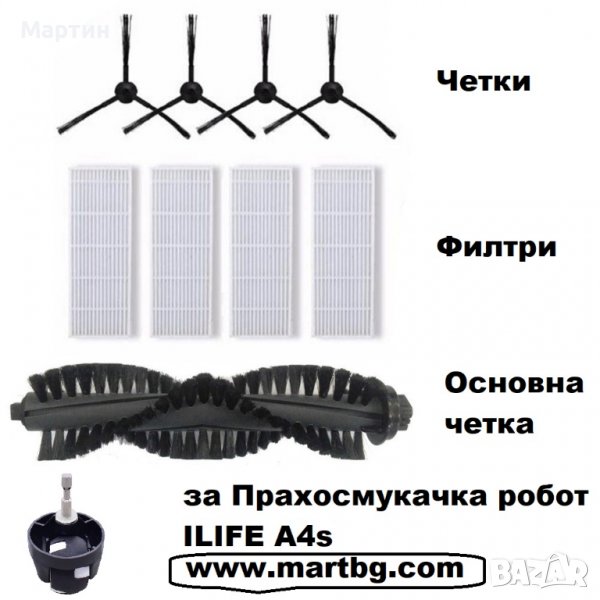 Прахосмукачка Ilife A4s филтри четки колело, снимка 1