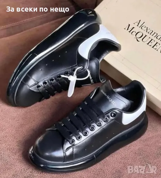 Дамски черни маратонки Alexander Mcqueen, снимка 1