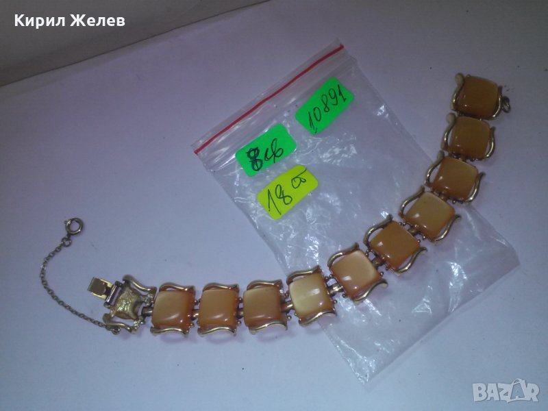 ПОЗЛАТЕНА ГРИВНА с КАМЪНИ 10891, снимка 1