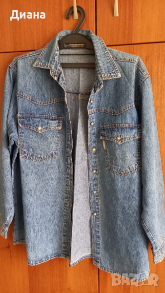 Дънкова дамска риза, снимка 1