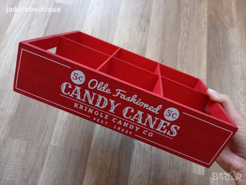 Ръчно изработена дървена кутия - органайзер, снимка 1