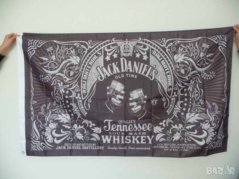 Jack Daniel's знаме флаг Джак Даниелс уиски реклама хубаво мъжка бърлога, снимка 1