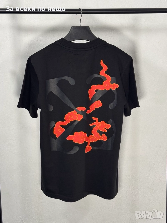 Off White Мъжка Черна Тениска👕Мъжка Блуза С Къс Ръкав В Черен Цвят Код V.B.16, снимка 1