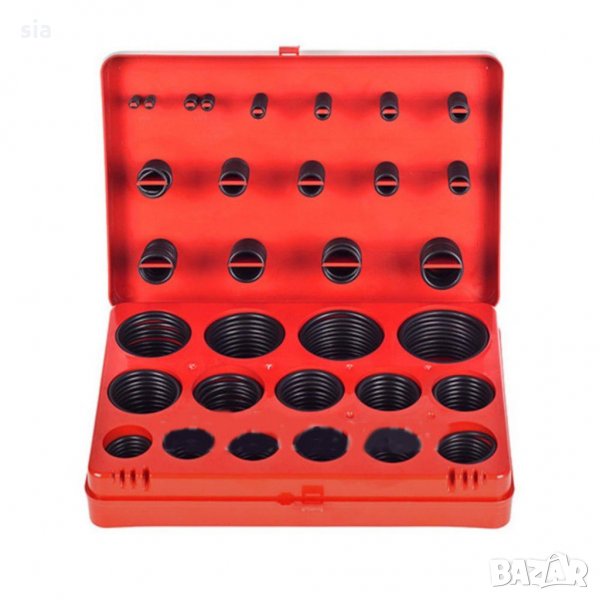 Комплект маслоустойчиви гумени уплътнения, 382 части, снимка 1