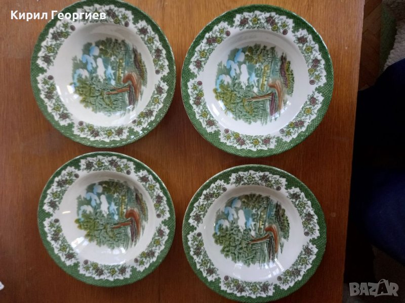 Четири дълбоки  чинии Royal Tudor , снимка 1