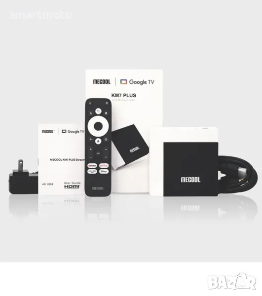 Тв Бокс MECOOL KM7 PLUS CPU S905Y4 2GB DDR4 +16GB Google and Netflix Certified, снимка 1