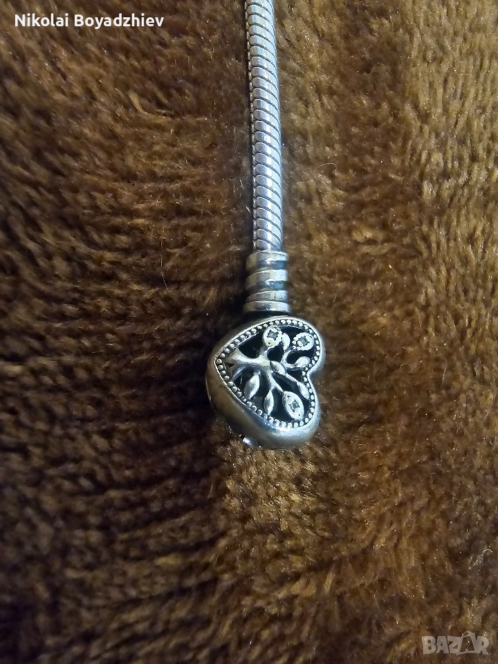 Сребърна гривна Пандора, снимка 1