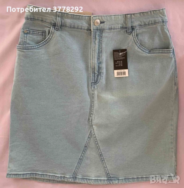 Поли дамски, дънкови и други, къси, 9 броя, р-р 42-44, 8 до 15 лв брой, снимка 1