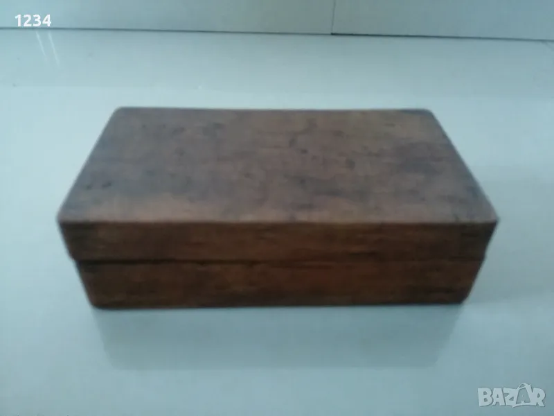 Дървена кутия 14 х 8 h 4 см. , снимка 1
