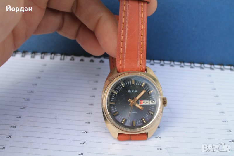 СССР мъжки часовник ''Слава'' 37 мм, снимка 1