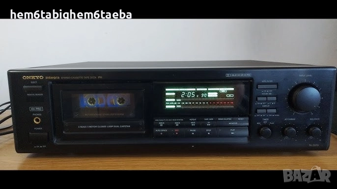 Onkyo TA 2870 - топ модел - един от малкото им  триглави декове с IR дистанционо управление., снимка 1