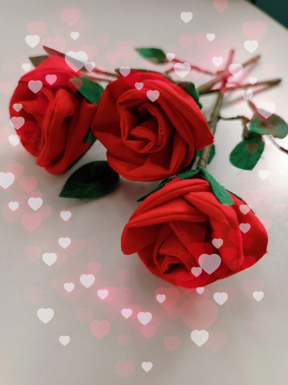 Ръчно изработена роза от плат в Декорация за дома в гр. Варна - ID32385009  — Bazar.bg