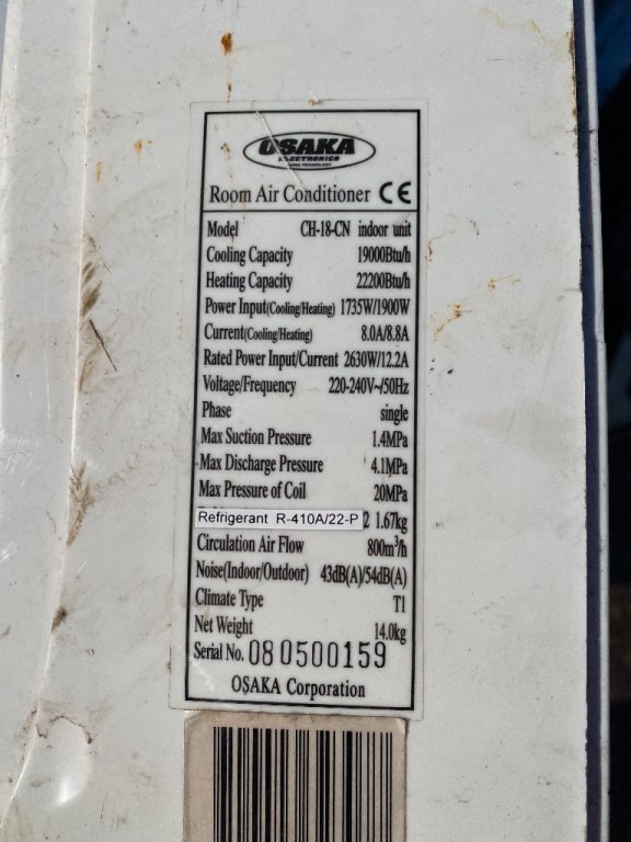 Продавам отлична управляваща платка за вътрешното тяло на климатик Osaka  CH-18-CN в Климатици в гр. Пловдив - ID31280665 — Bazar.bg