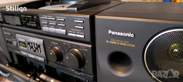 Голям касетофон Panasonic,много тежък,много добро състояние!, снимка 4 - Радиокасетофони, транзистори - 49131261