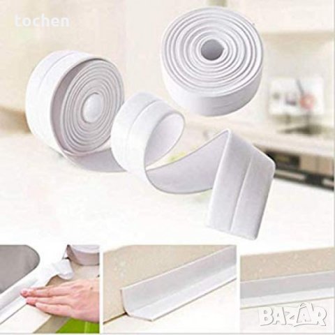 Силиконова Самозалепваща Уплътнителна лента за баня и мокри помещения, снимка 4 - Други - 35469916